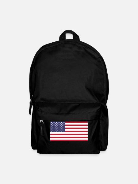 USA Flagge für Amerikaner und USA Fans - Rucksack - Schwarz