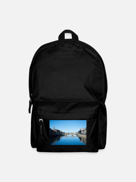 Bridges of Florence Italy V - Backpack - black