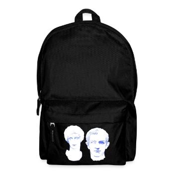 Eternal Love - Liebespaar forever in Marmor - Rucksack - Schwarz - Vorne
