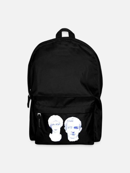 Amour éternel - amoureux pour toujours en marbre - Sac à dos - noir