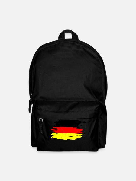 Germany Flag, wiped shirt, buy, sports - Backpack - black
