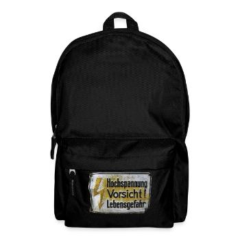DK Vintage Schild - Rucksack - Schwarz - Vorne