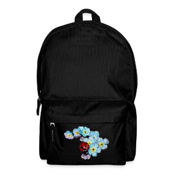 Ladybird & forget-me-not design by Jimkins - Backpack - black - Front