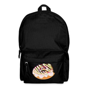 Donut Doughnut Lustiges Geschenk - Rucksack - Schwarz - Vorne