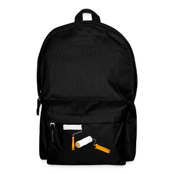 Rouleau, rouleau à tapisser, Artisans , Cadeau - Sac à dos - noir - Devant