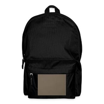 Braune Wand - Rucksack - Schwarz - Vorne