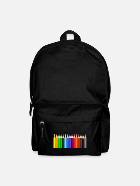 Colorful pencils - Backpack - black
