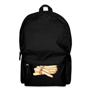 Gemüsespargel Gemeiner Spargel - Rucksack - Schwarz - Vorne