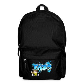 Enzo-Graffiti-Name - Rucksack - Schwarz - Vorne
