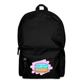 Cake with sprinkles cake Delicious gift - Backpack - black - Front