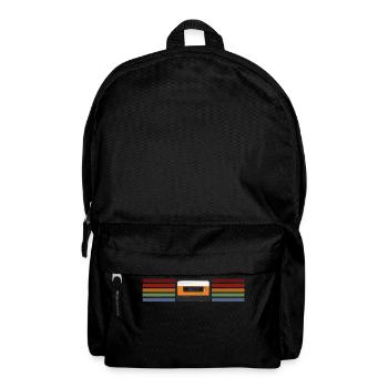 Analog cassette retro style - Backpack - black - Front