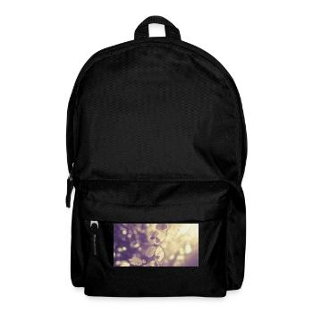 Zweig in Gegenlicht - Rucksack - Schwarz - Vorne