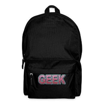 GEEK bande dessinée rétro - Sac à dos - noir - Devant