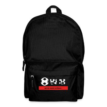 WM Bitte nicht stören! - Rucksack - Schwarz - Vorne
