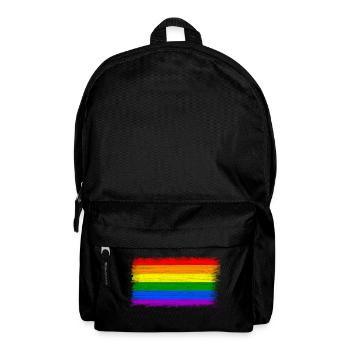 Gaypride Flag Rainbow LGBT Gift Idea Homo - Backpack - black - Front