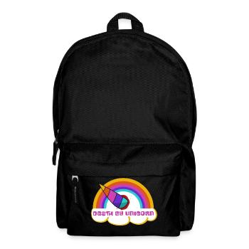 Death by unicorn - Backpack - black - Front
