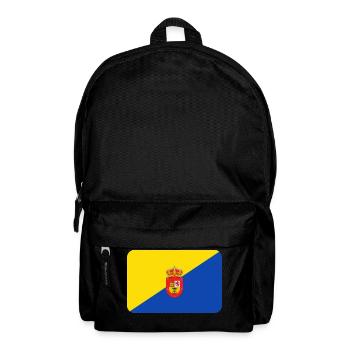 GRAN CANARIA FLAG round corner 400 dpi - Rucksack - Schwarz - Vorne