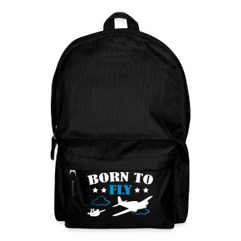 Born To Fly Skydive - Rucksack - Schwarz - Vorne