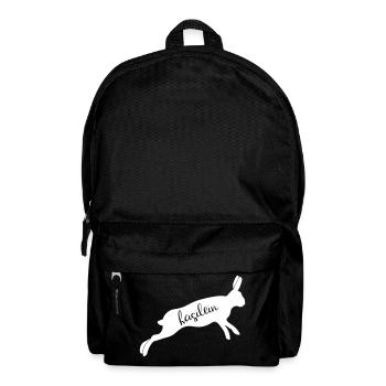 Hase Häschen Hasilein - Rucksack - Schwarz - Vorne