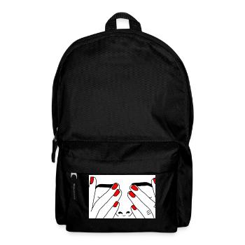 Face red nail - Rucksack - Schwarz - Vorne