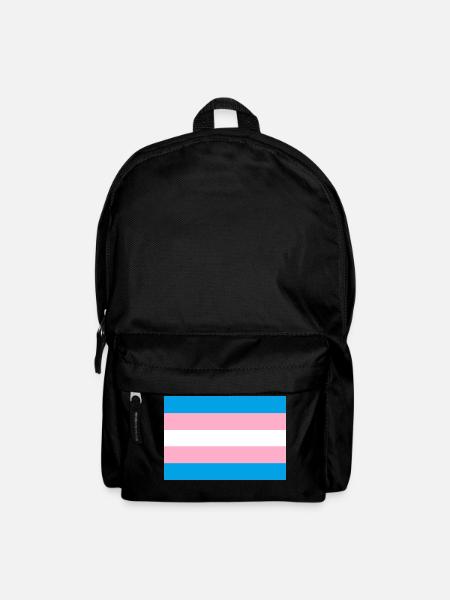 Drapeau de la fierté transgenre - Sac à dos - noir