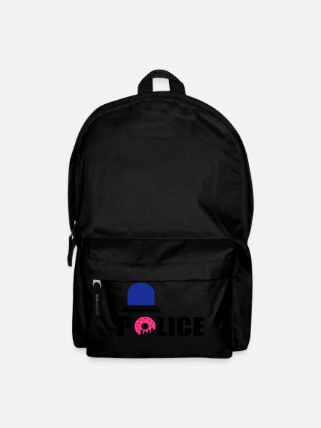 Polizei d - Rucksack - Schwarz
