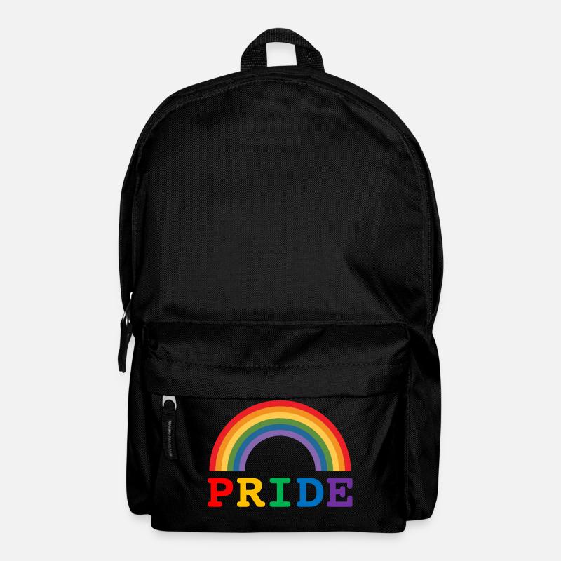 Pride Rainbow | LGBT | rainbow - Backpack - black