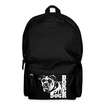 Deutscher Boxer Hund - German Boxer Dog - Rucksack - Schwarz - Vorne