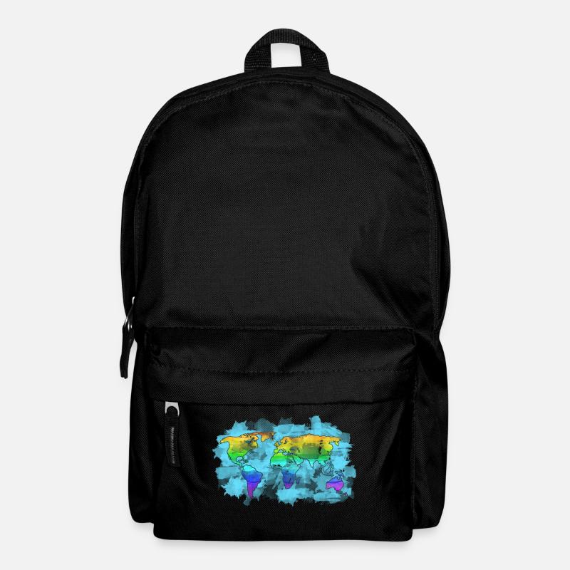 map of the world - Backpack - black