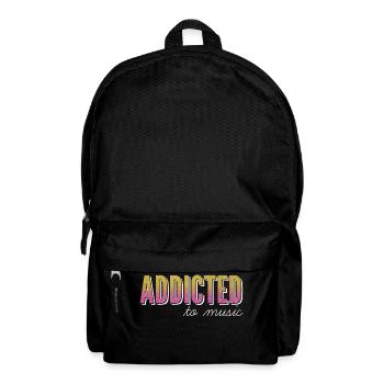 Addicted to music / addicted to music - Backpack - black - Front
