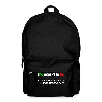 Moto Biker biker cadeau cadeau idée - Sac à dos - noir - Devant