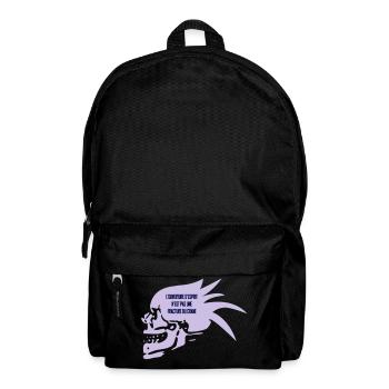denkend - Rucksack - Schwarz - Vorne