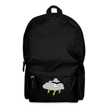 Angry cloud - Backpack - black - Front
