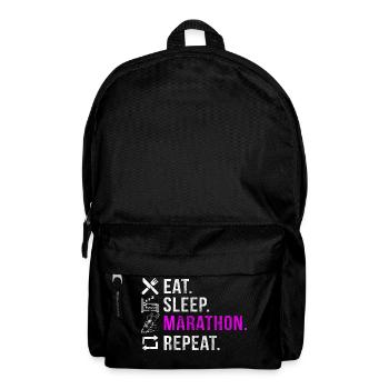 Mangez Sleep Marathon Repeat - Sac à dos - noir - Devant