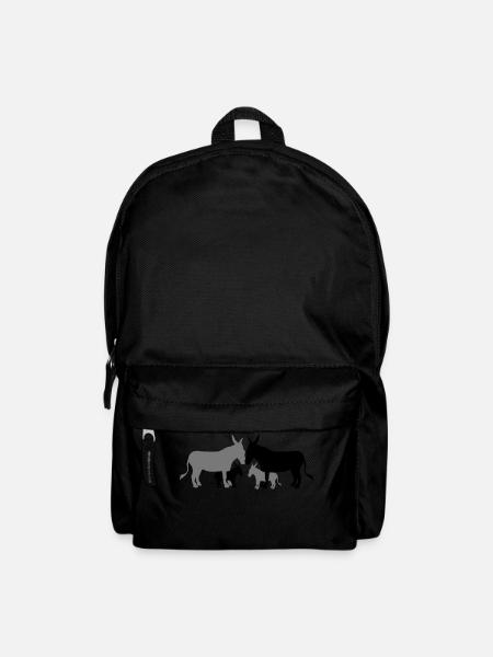 2 children baby child little boy family mom pap - Backpack - black