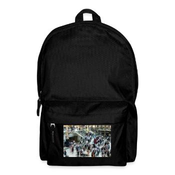 Londoner Hauptbahnhof - Rucksack - Schwarz - Vorne