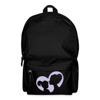 Mother And Daughter Heart - Backpack - black - Front