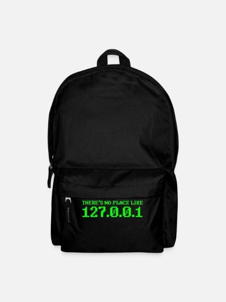 127.0.0.1 Computer Nerd Außenseiter Informatik - Rucksack - Schwarz