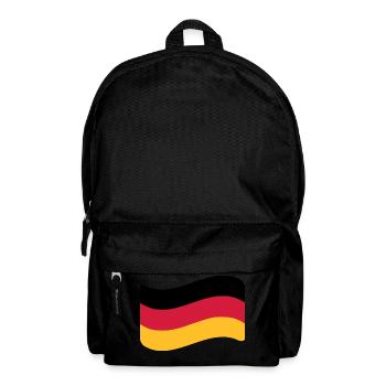 Deutschland Fahne - Rucksack - Schwarz - Vorne