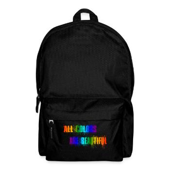 All Colors Are Beautiful - acab - Rucksack - Schwarz - Vorne