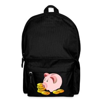 piggy bank - Backpack - black - Front