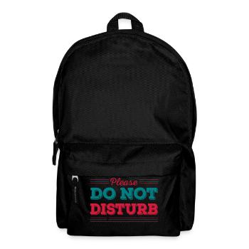 Do not disturb - Backpack - black - Front