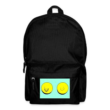 lemon piercing turquoise - Backpack - black - Front