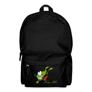 Der Kiss Me Frosch - Rucksack - Schwarz - Vorne