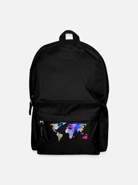 map of the world - Backpack - black