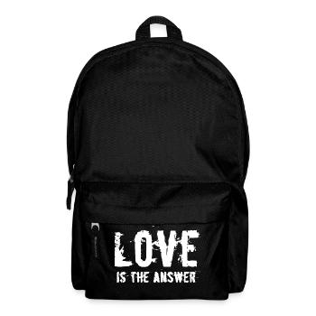 L'amour est la réponse - Sac à dos - noir - Devant