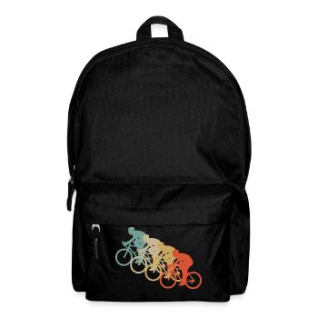 Retro Vintage Style Bicycle Cycling Two Wheel Sport - Backpack - black - Front