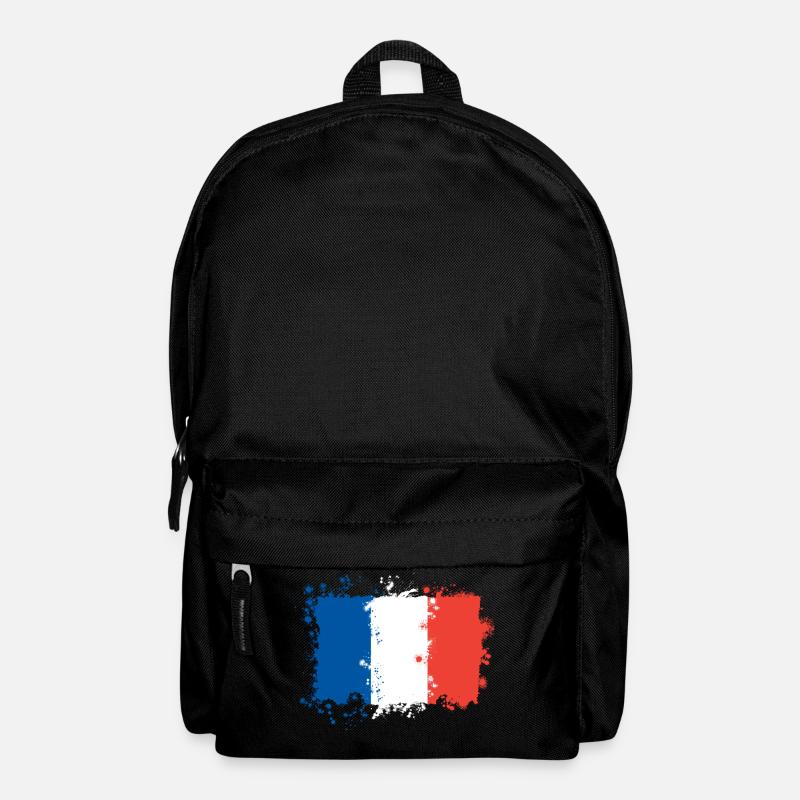 Drapeau de la France - Sac à dos - noir