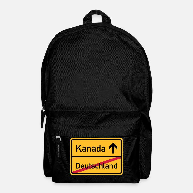 ortsschild_kanada__f3 - Rucksack - Schwarz