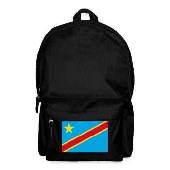 Flagge der Demokratischen Republik Kongo - Rucksack - Schwarz - Vorne
